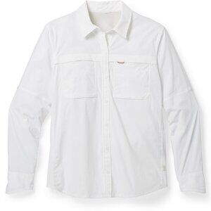 REI Sahara Long-Sleeve Shirt White Small